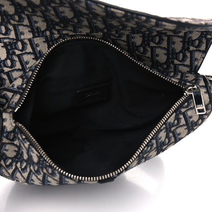 Christian Dior Oblique Mens Saddle Bag Blue 5 of 13