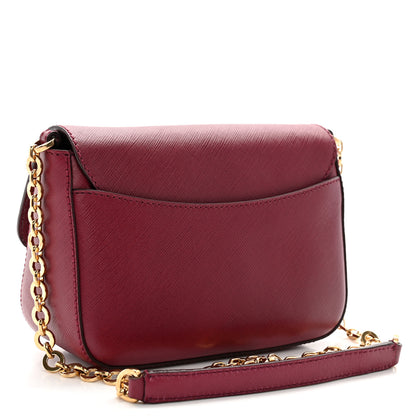Salvatore Ferragamo Saffiano Paris Crossbody Bag Wine 3 of 11