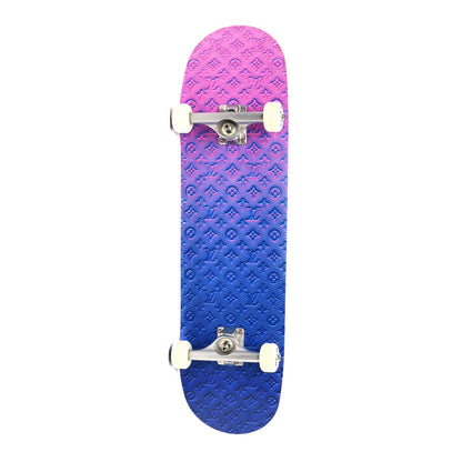 Louis Vuitton Monogram Illusion Maple Wood Skateboard Bleu Rose 2 of 8