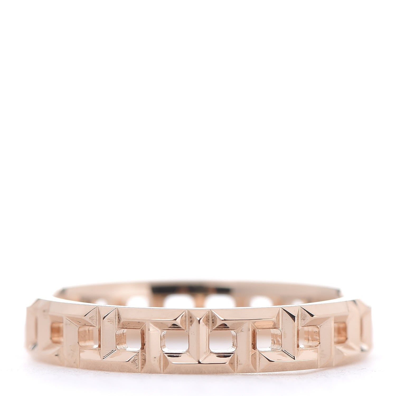 Tiffany 18K Rose Gold Narrow T True Ring 49 5 3 of 4