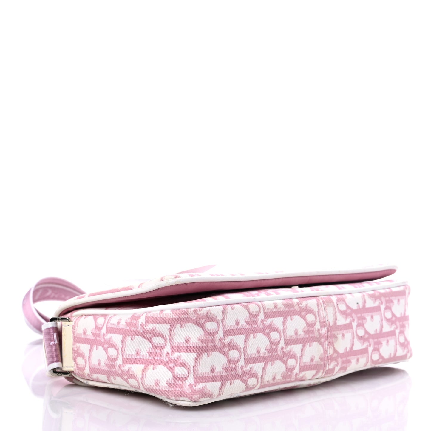 Monogram Girly Flap Reporter Rose Clair