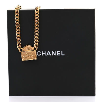 Chanel Metal Chain Link CC Rue Cambon Choker Necklace Gold 7 of 7