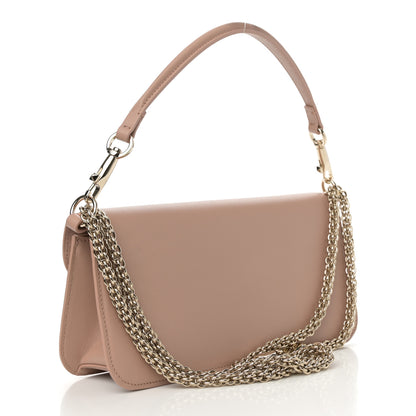 Valentino Garavani Calfskin Enamel Vlogo Loco Shoulder Bag Rose Cannelle 3 of 11