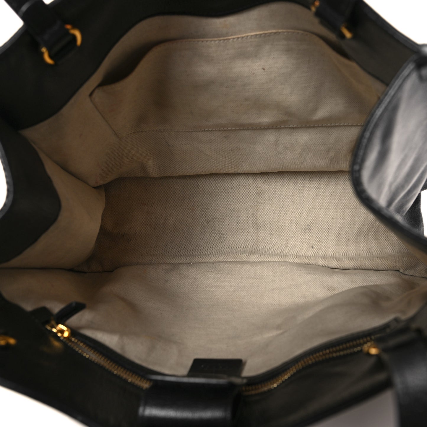 New Sakai Calfskin Lux Horsebit 1955 Tote Bag Black