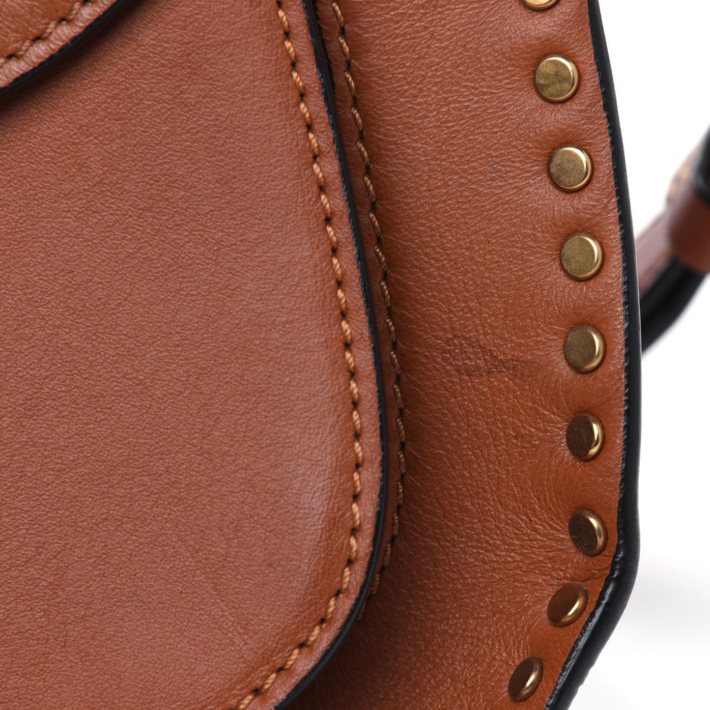 Calfskin Braided Small Hudson Shoulder Bag Caramel