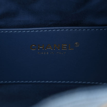Chanel Washed Denim Quilted Small Chanel 25 Handbag Blue 6 of 10