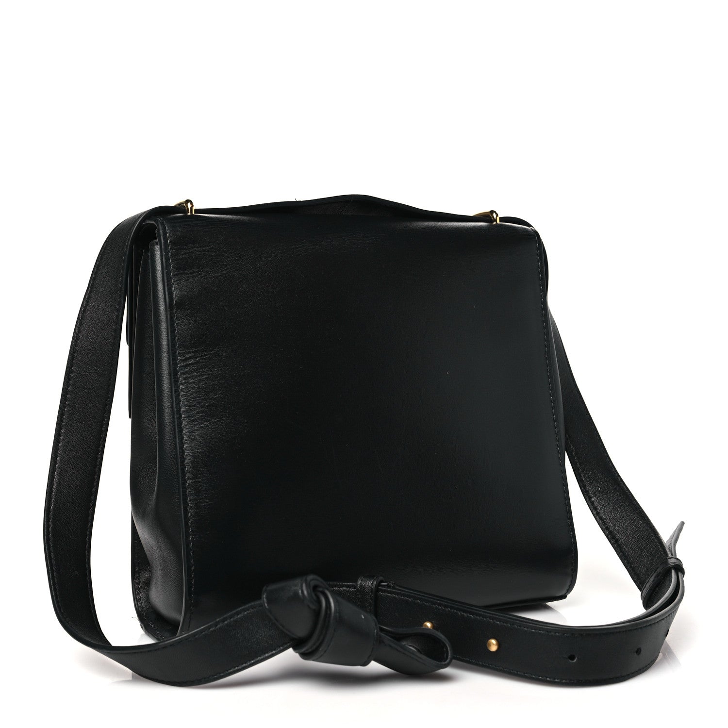 Bottega Veneta Box Calfskin Nappa Clip Bag Black 3 of 11