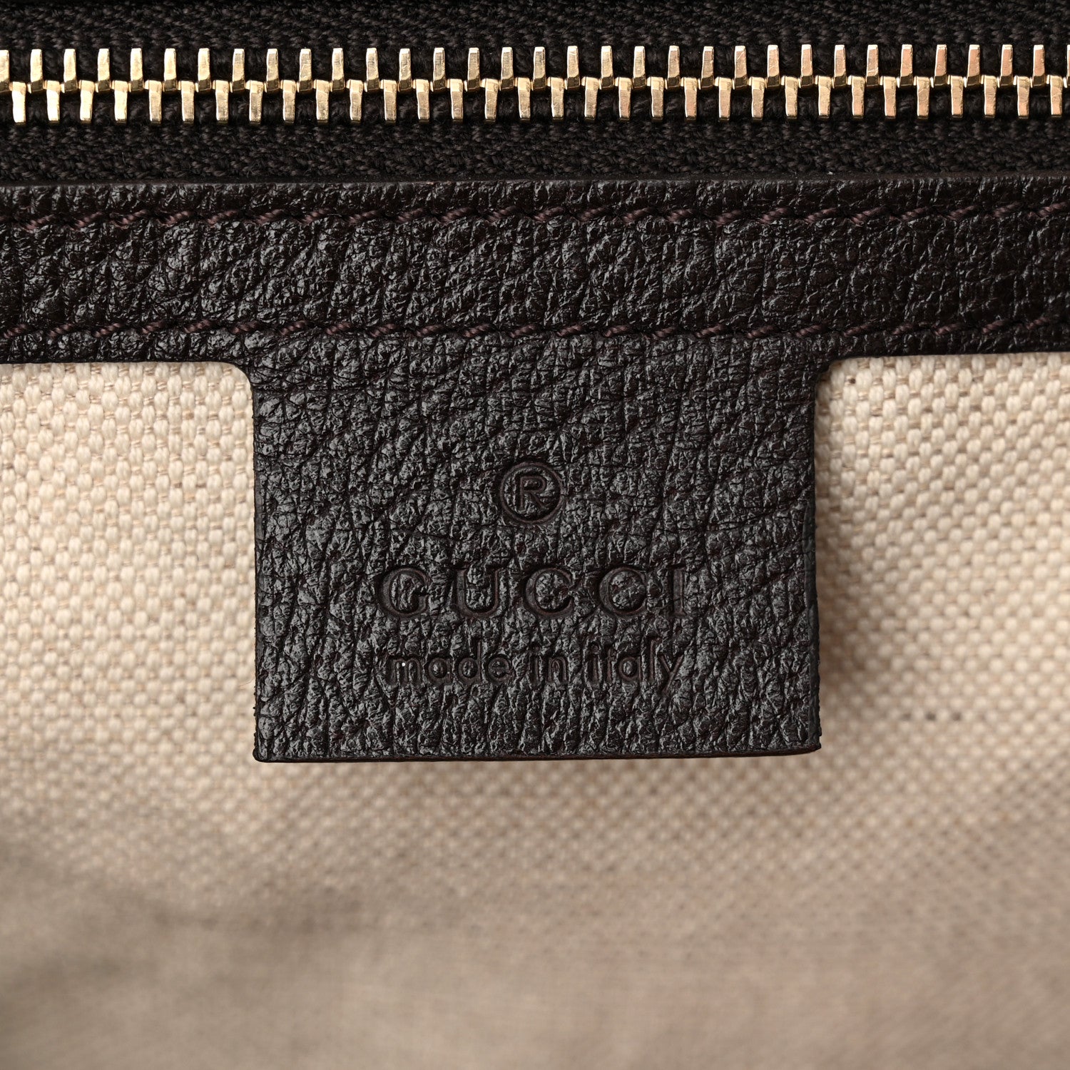 Gucci Monogram Vintage Web Medium Webby Bee Boston Dark Brown 6 of 12