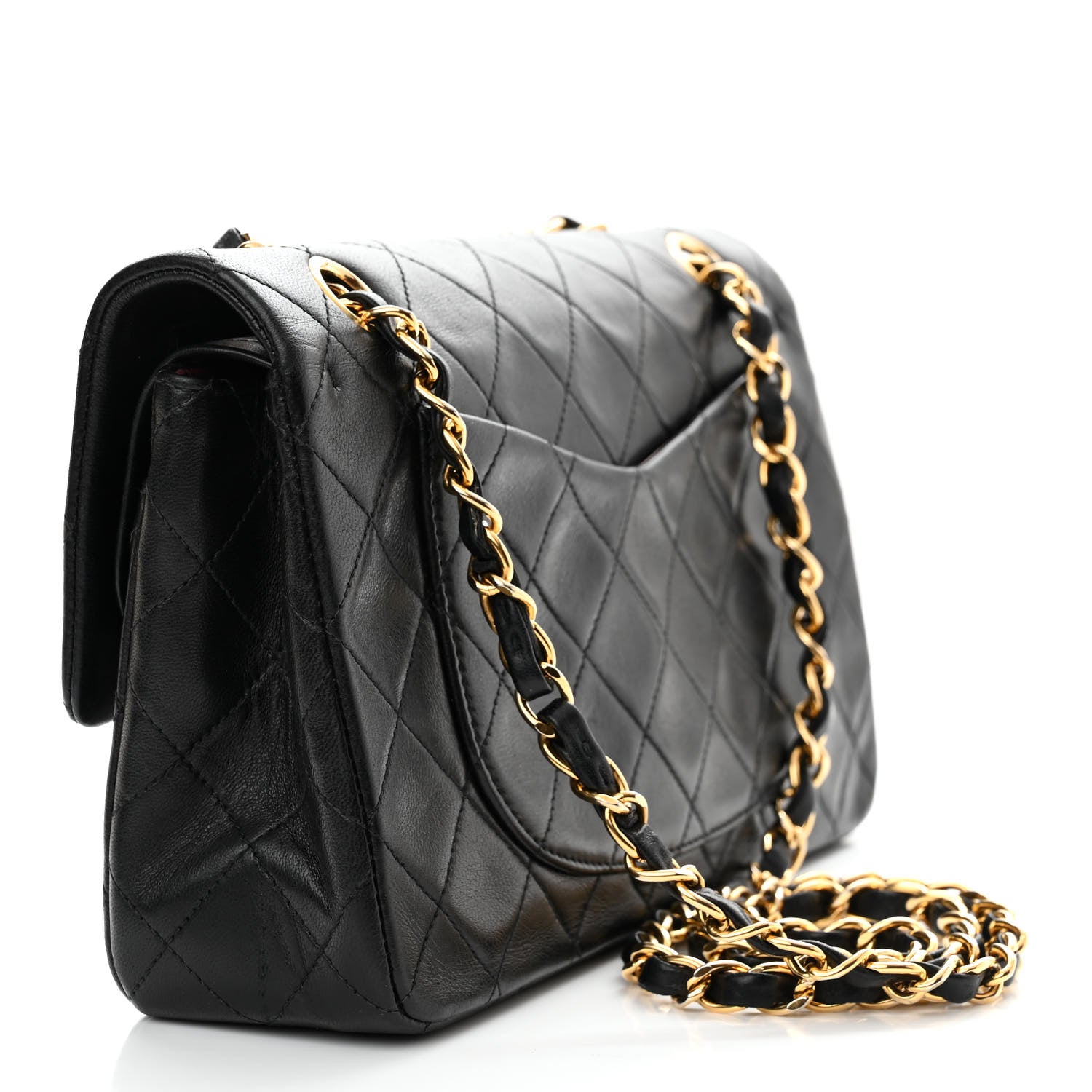 Chanel Lambskin Quilted Small Double Flap Black 3 of 18