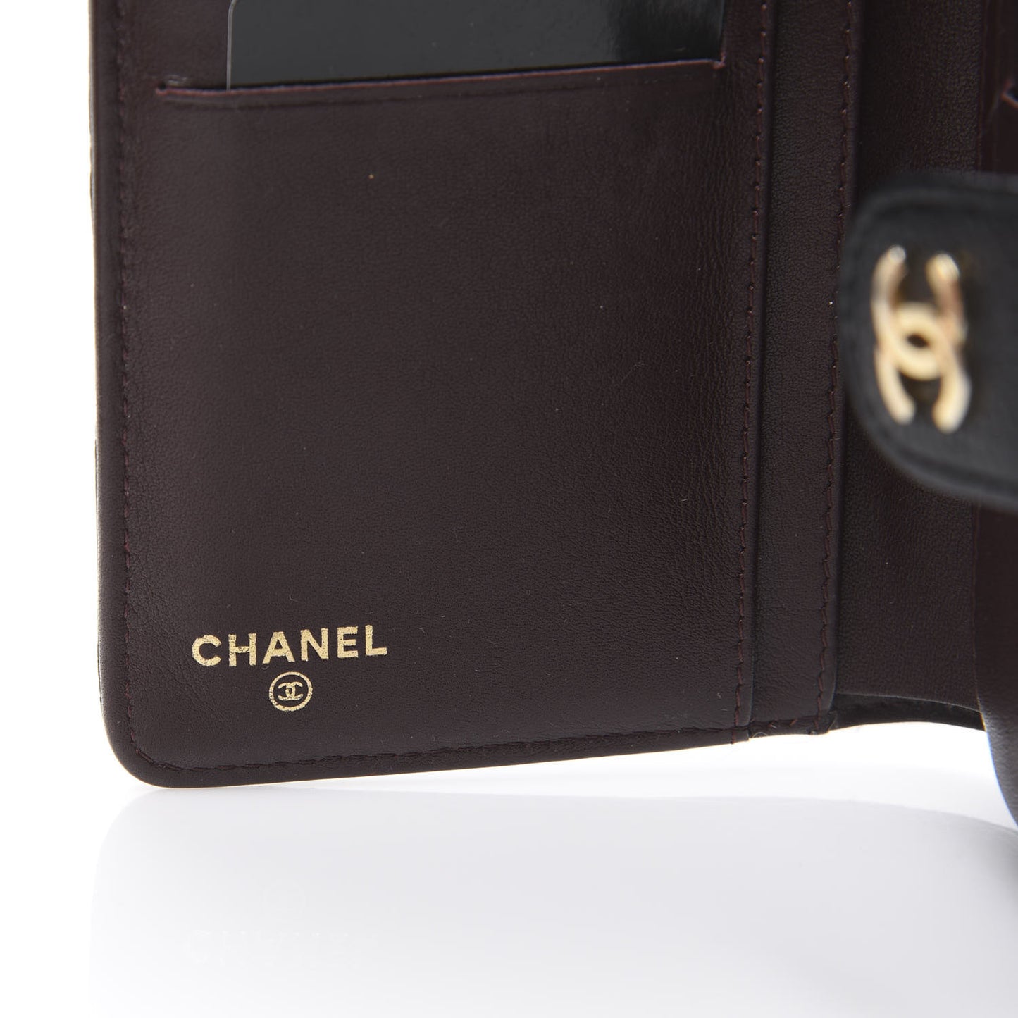 Caviar Quilted Zipped Pocket Wallet Black