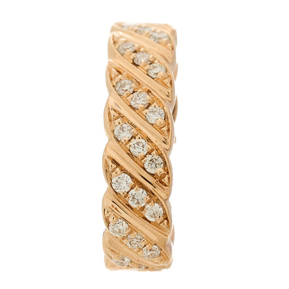 Anita Ko 18K Rose Gold Diamond Thin Braid Ear Cuff 1 of 5