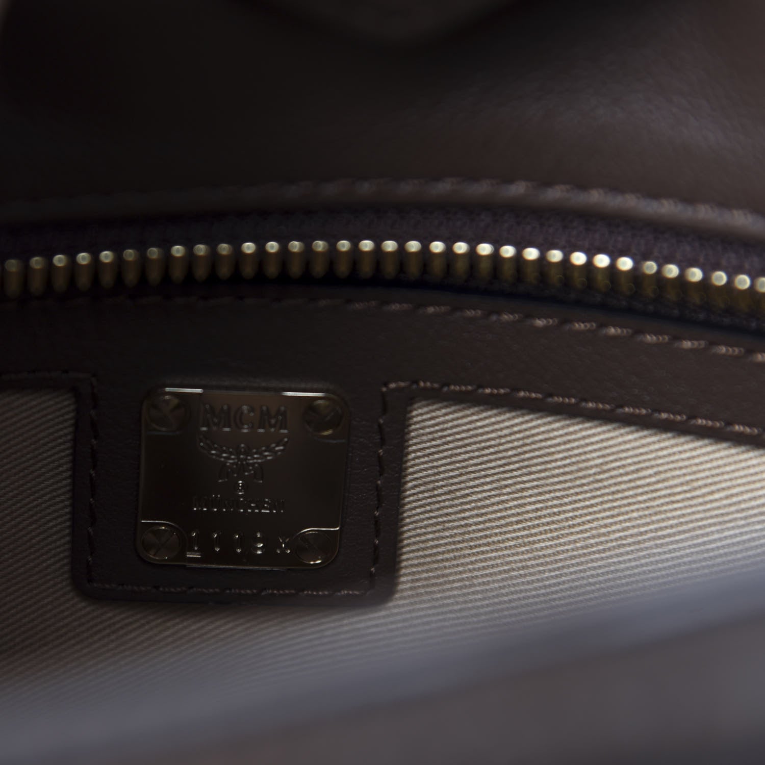MCM Calfskin Ottomar Essential Crossbody Bag Brown 8 of 9