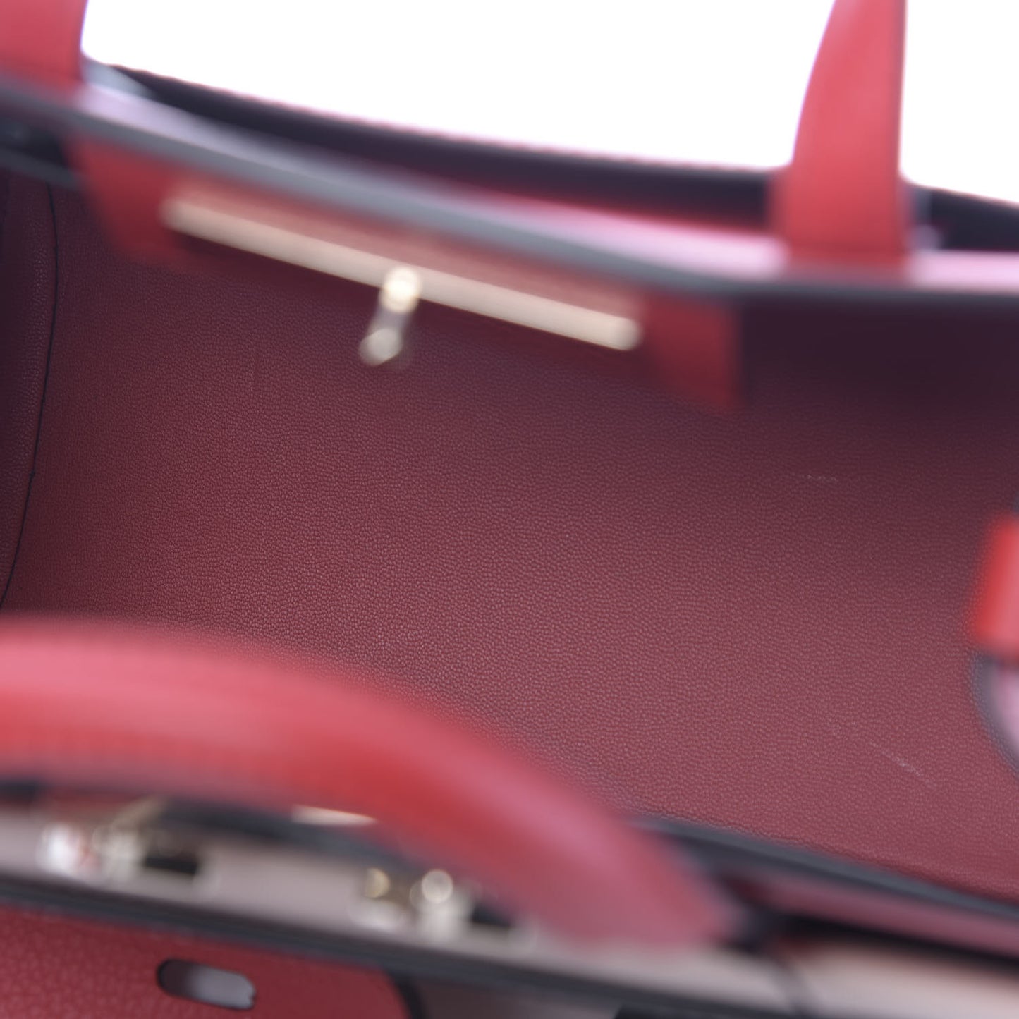 Calfskin Mini Milano Tote Ruby Red Rose Dust