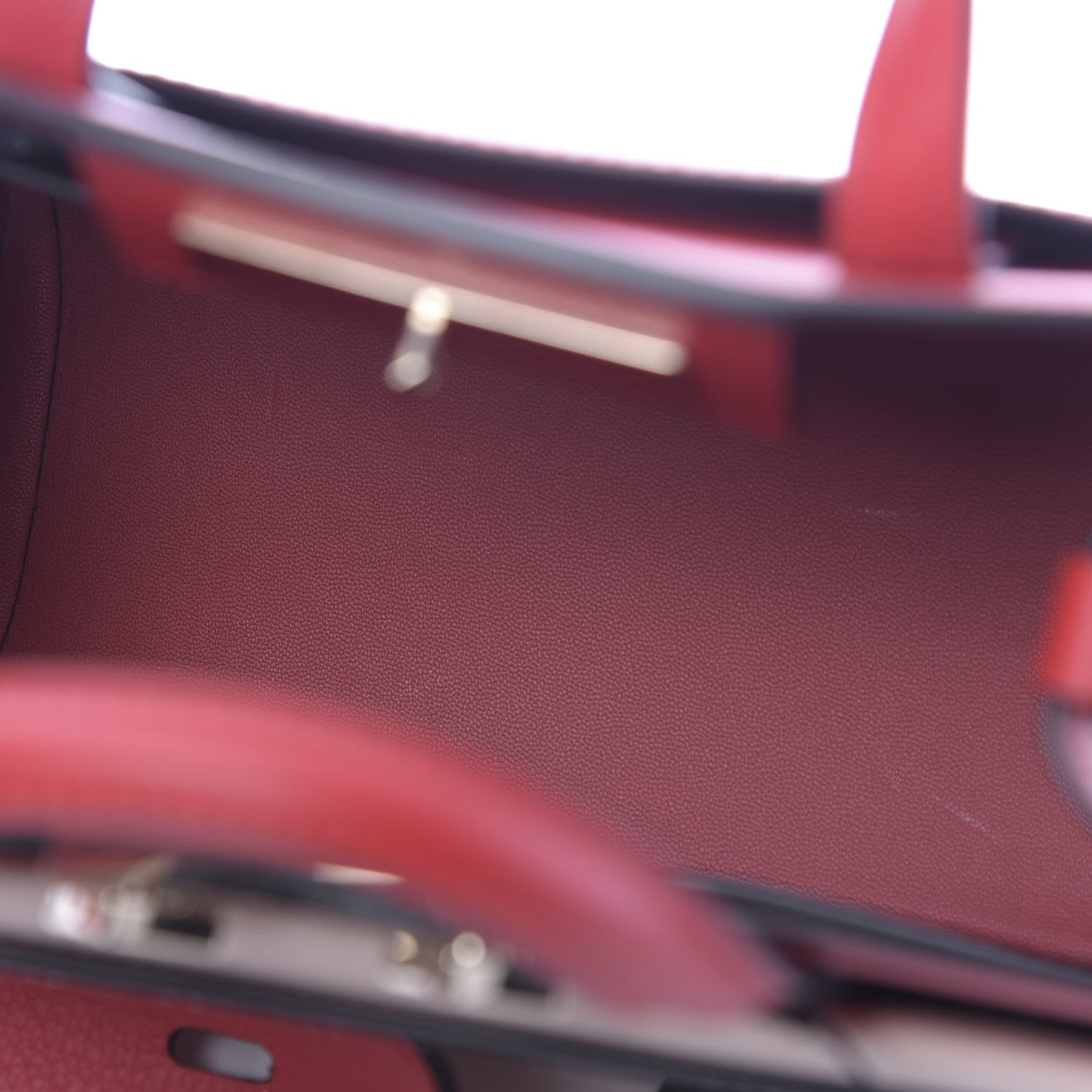 MCM Calfskin Mini Milano Tote Ruby Red Rose Dust 5 of 10