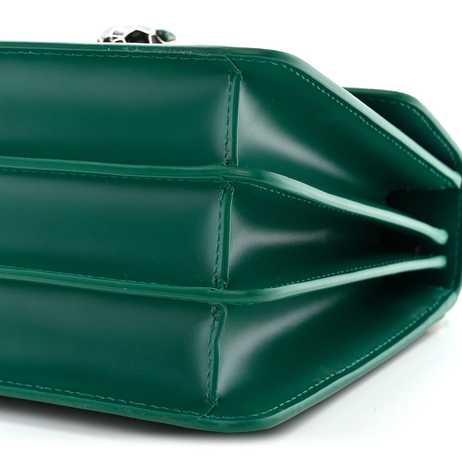 Bulgari Calfskin Galuchat Serpenti Forever Crossbody Emerald Green 10 of 10