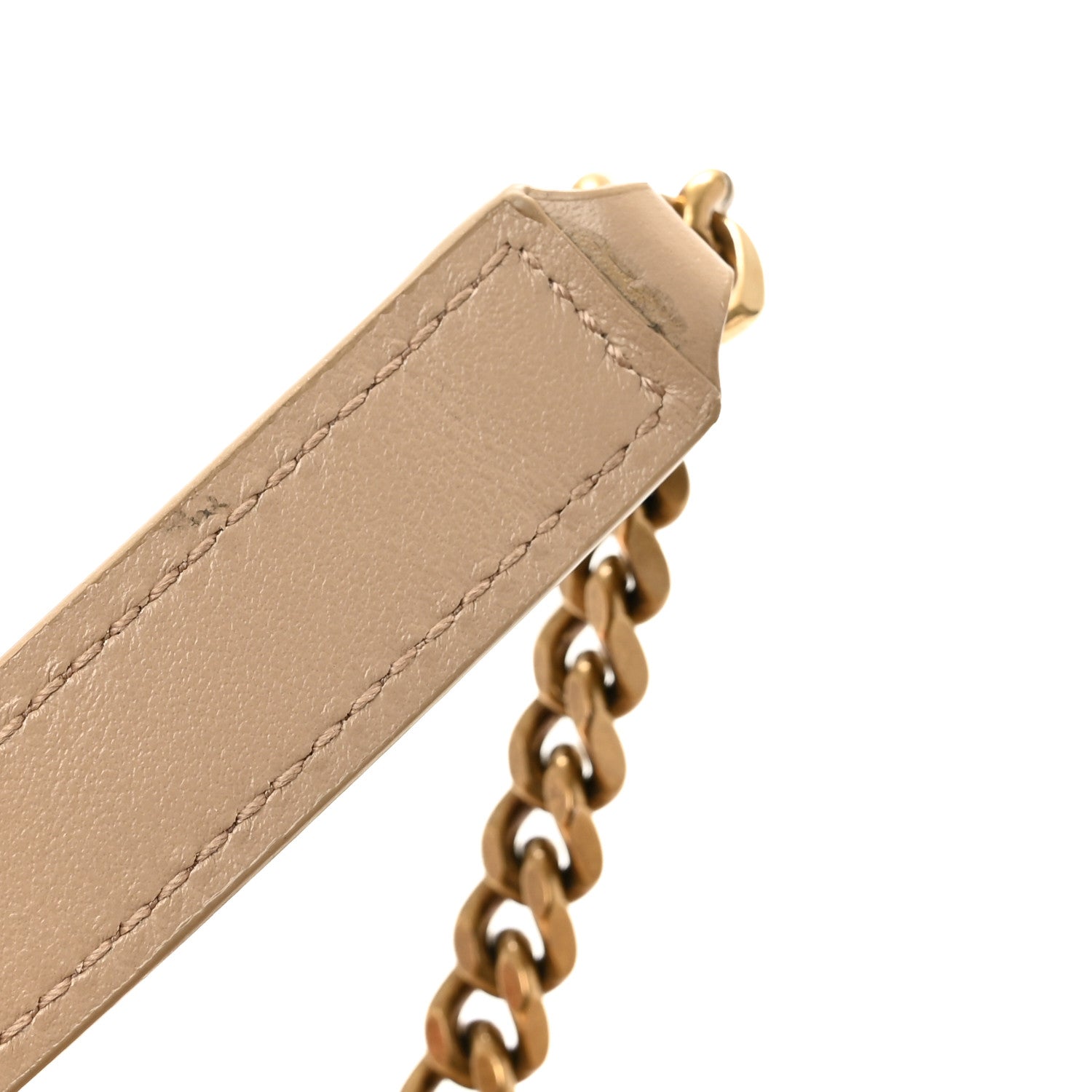 Saint Laurent Calfskin Y Quilted Monogram Small Loulou Crossbody Bag Dark Beige 11 of 14