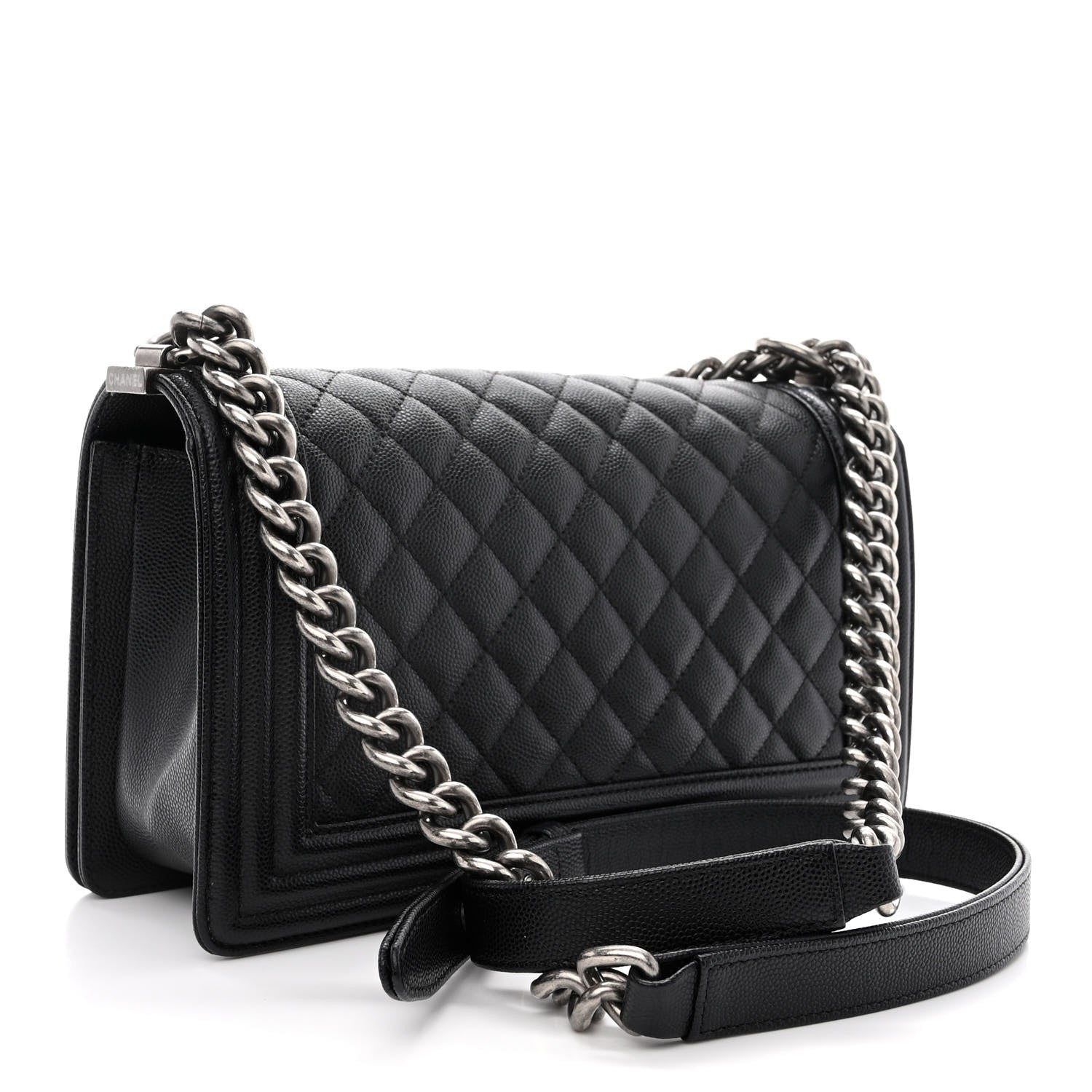 Chanel Caviar Quilted Medium Boy Flap Black 3 of 11