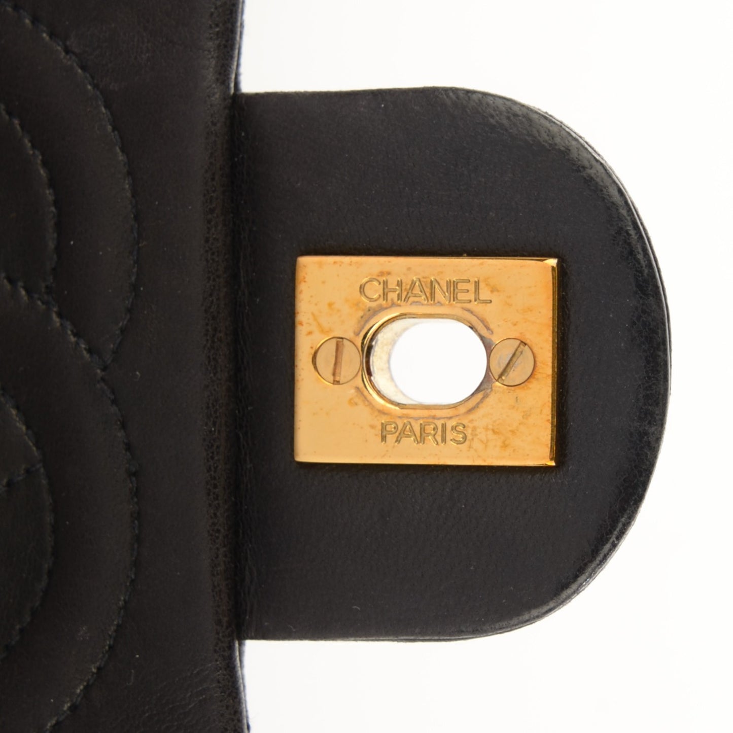 Lambskin Quilted Mini Square Flap Brown