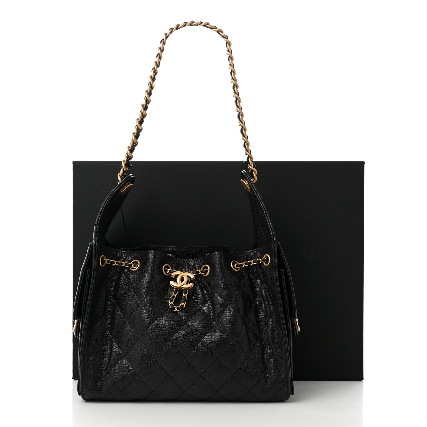 Chanel Caviar Quilted Small Chanel 25 Handbag Black 11 of 11