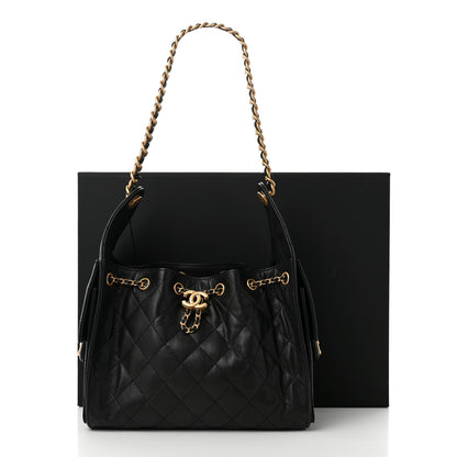Chanel Caviar Quilted Small Chanel 25 Handbag Black 11 of 11