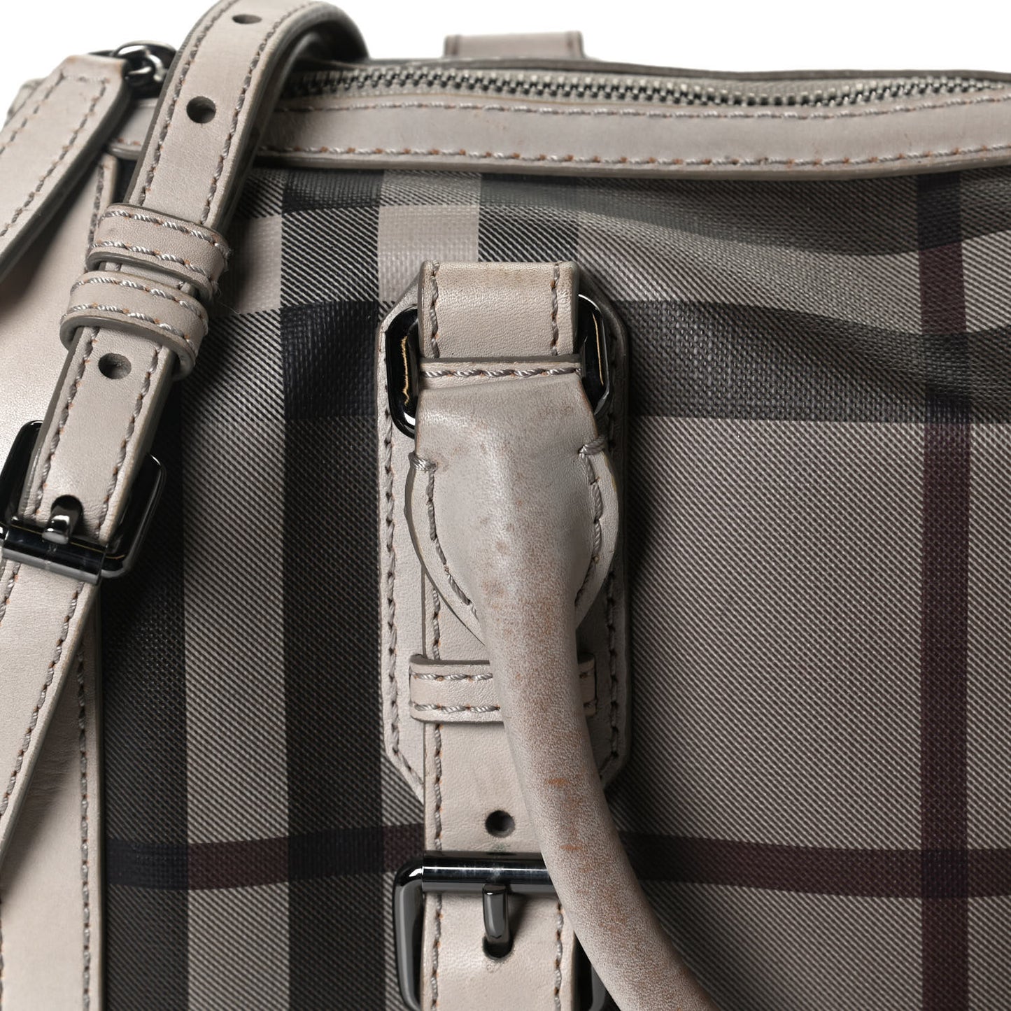 Smoked Check Small Chester Bowling Bag Trench