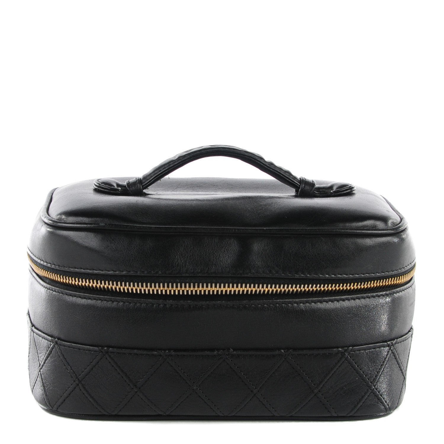 Chanel Lambskin Vanity Cosmetic Case Black 1 of 9