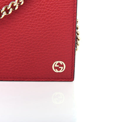 Gucci Dollar Calfskin Medium Betty Chain Wallet Tabasco 10 of 11