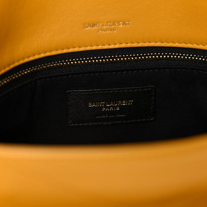 Saint Laurent Lambskin Matelasse Monogram Medium Niki Chain Satchel Yellow 8 of 17
