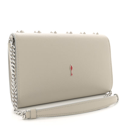 Christian Louboutin Calfskin Spikes Loubinthesky Paloma Clutch Goose 2 of 13