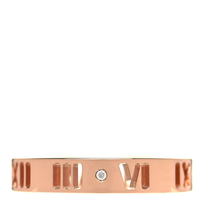 Tiffany 18K Rose Gold Diamond Atlas Pierced Ring 47 4.25 3 of 3