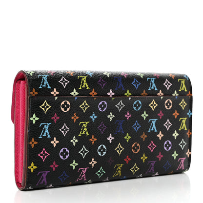 Louis Vuitton Monogram Multicolor Sarah Wallet NM Black Grenade 4 of 9