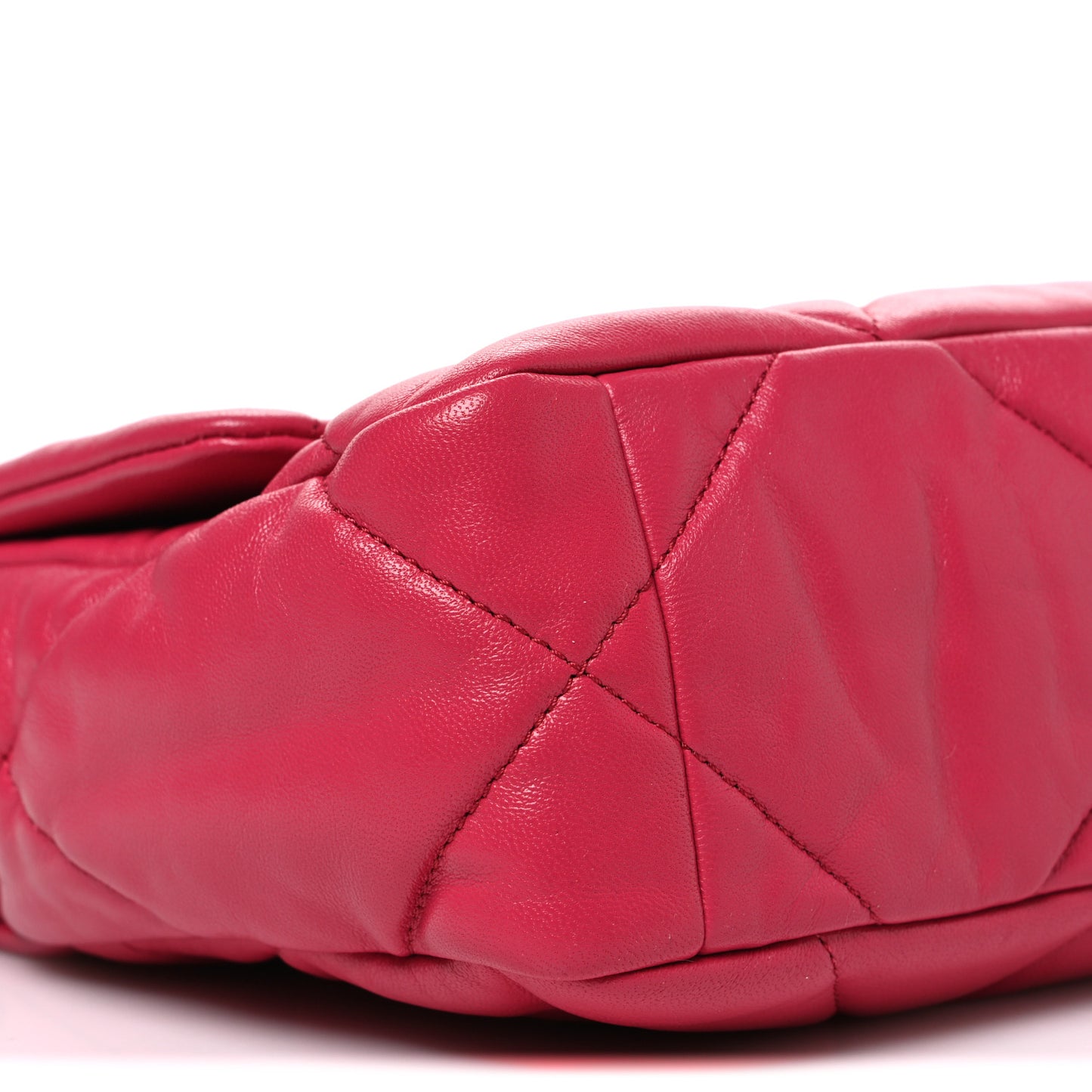 Lambskin Quilted Medium Chanel 19 Flap Dark Pink