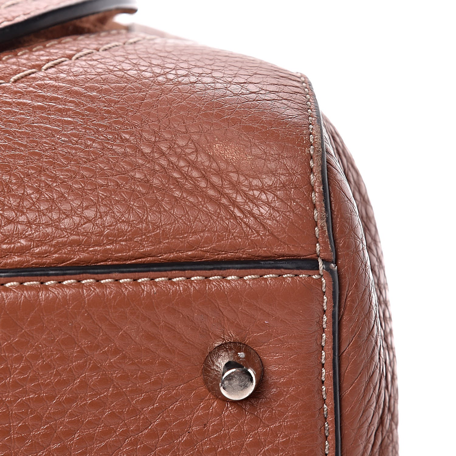 Marc Jacobs Grained Calfskin Maverick Tote Cognac 14 of 14