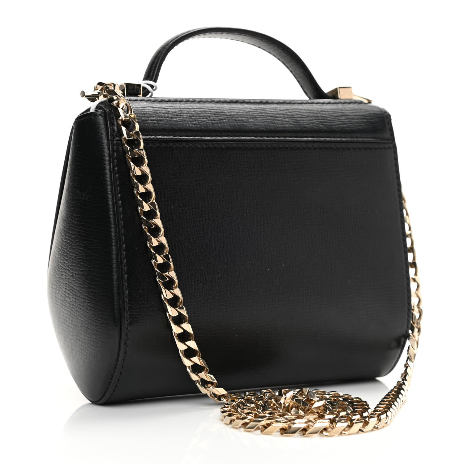 Givenchy Textured Calfskin Mini Pandora Box Chain Crossbody Bag Black 3 of 12
