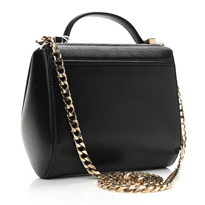 Givenchy Textured Calfskin Mini Pandora Box Chain Crossbody Bag Black 3 of 12