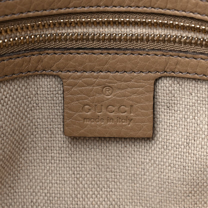 Gucci Pebbled Calfskin Small Soho Bowler Camelia 5 of 9