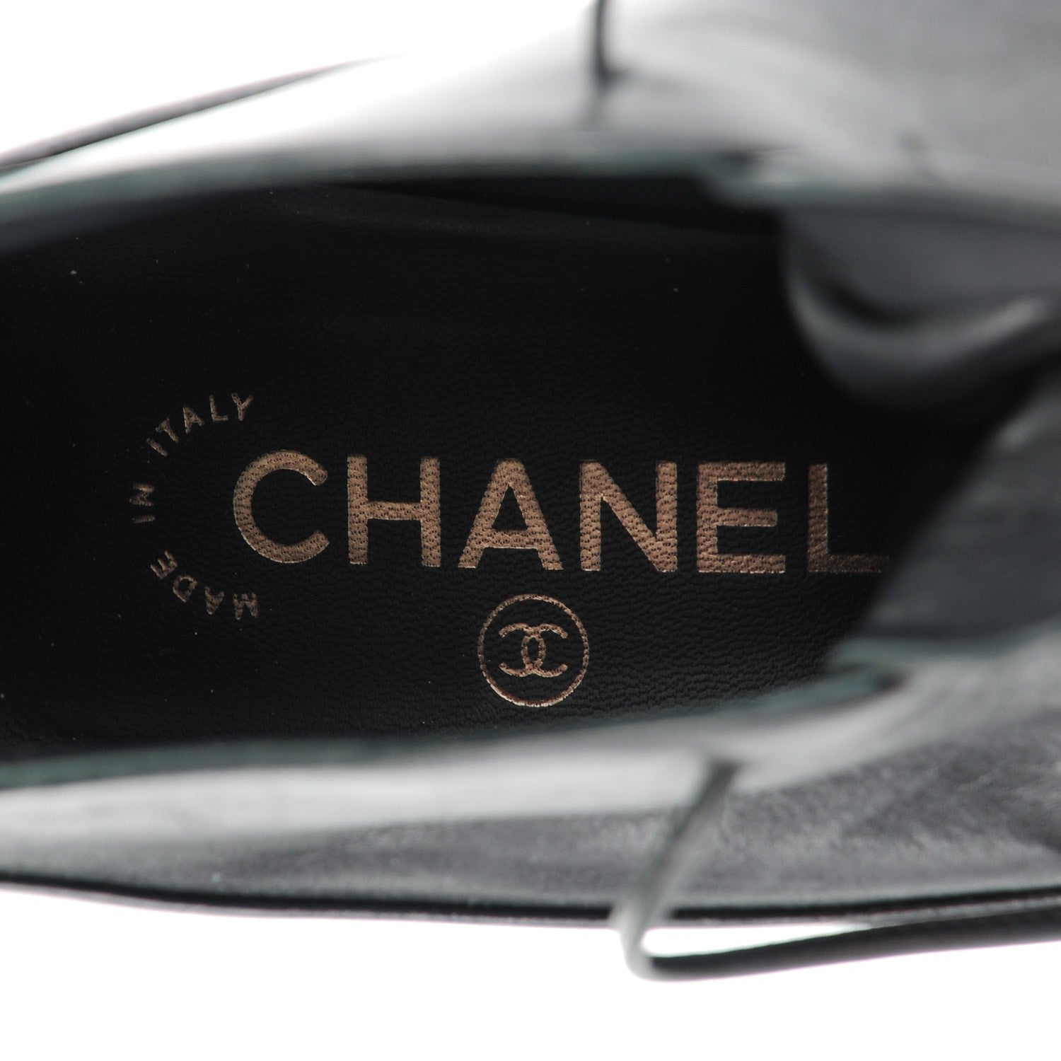 Chanel Lambskin Lacets Cap Toe Booties 40.5 Black 7 of 9