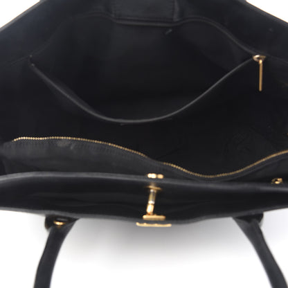 Chanel Calfskin Cerf Executive Shopper Tote Black 5 of 14