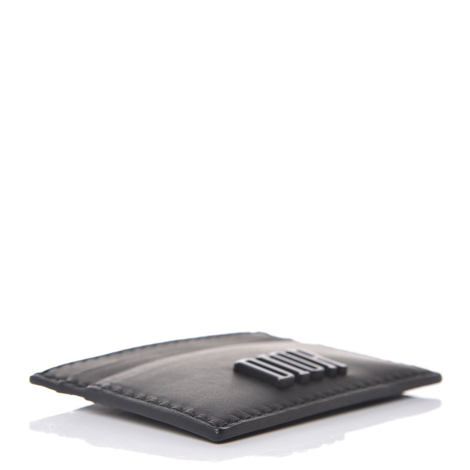 Christian Dior Calfskin D-Fence Card Holder Black 4 of 9