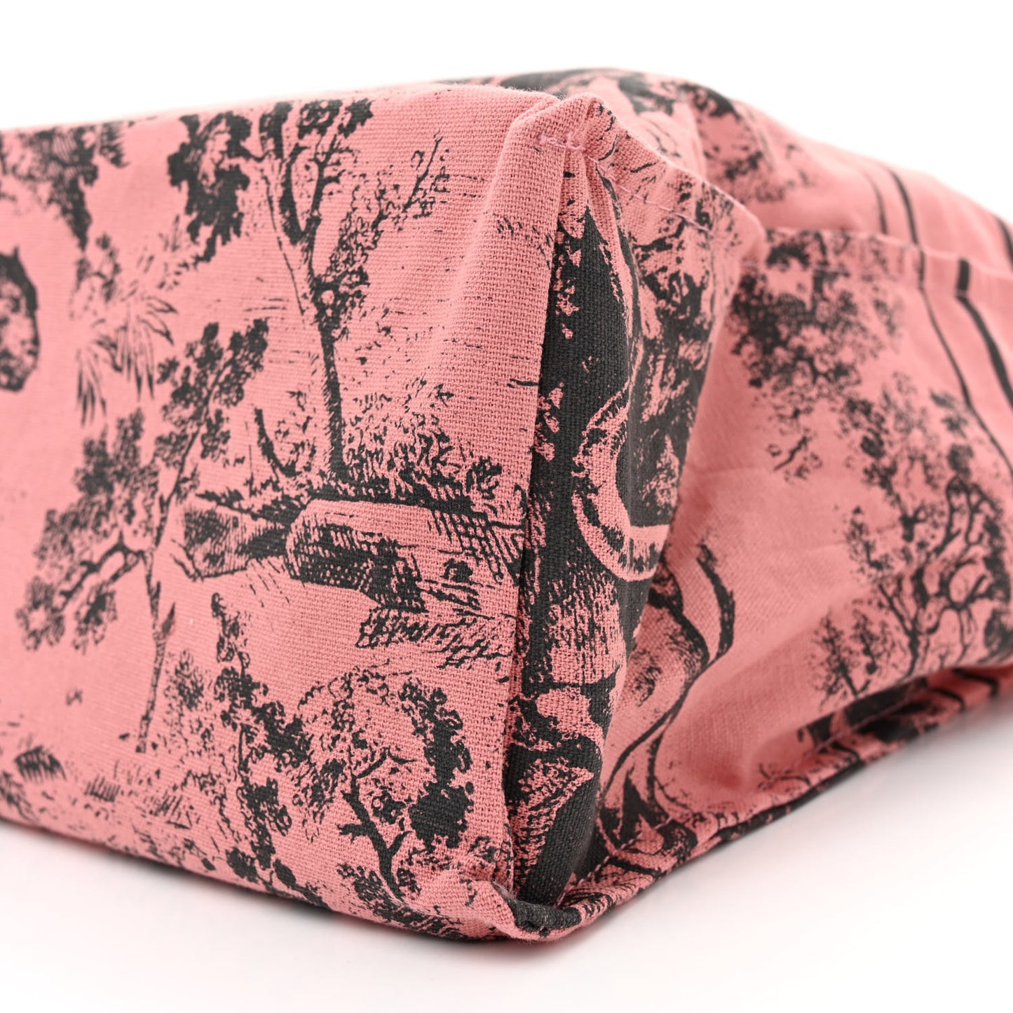 CHRISTIAN DIOR Canvas Dioriviera Tote Pink Grey