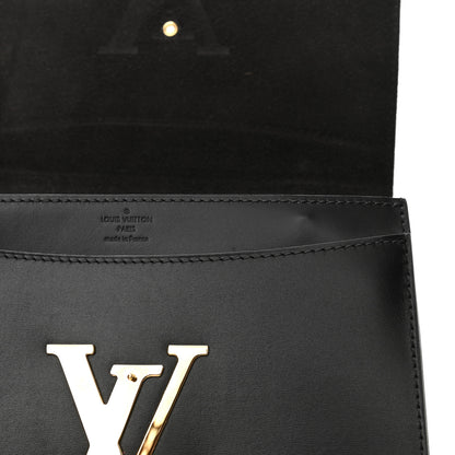 Louis Vuitton Calfskin Chain Louise GM Black 5 of 9