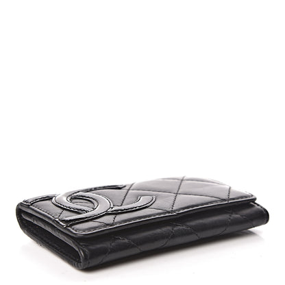 Chanel Calfskin Quilted Cambon Business Card Holder Black 4 of 14