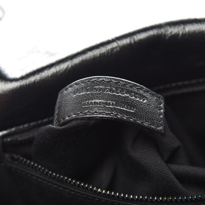Saint Laurent Crinkled Calfskin Matelasse Monogram Medium Niki Chain Satchel Black 7 of 11