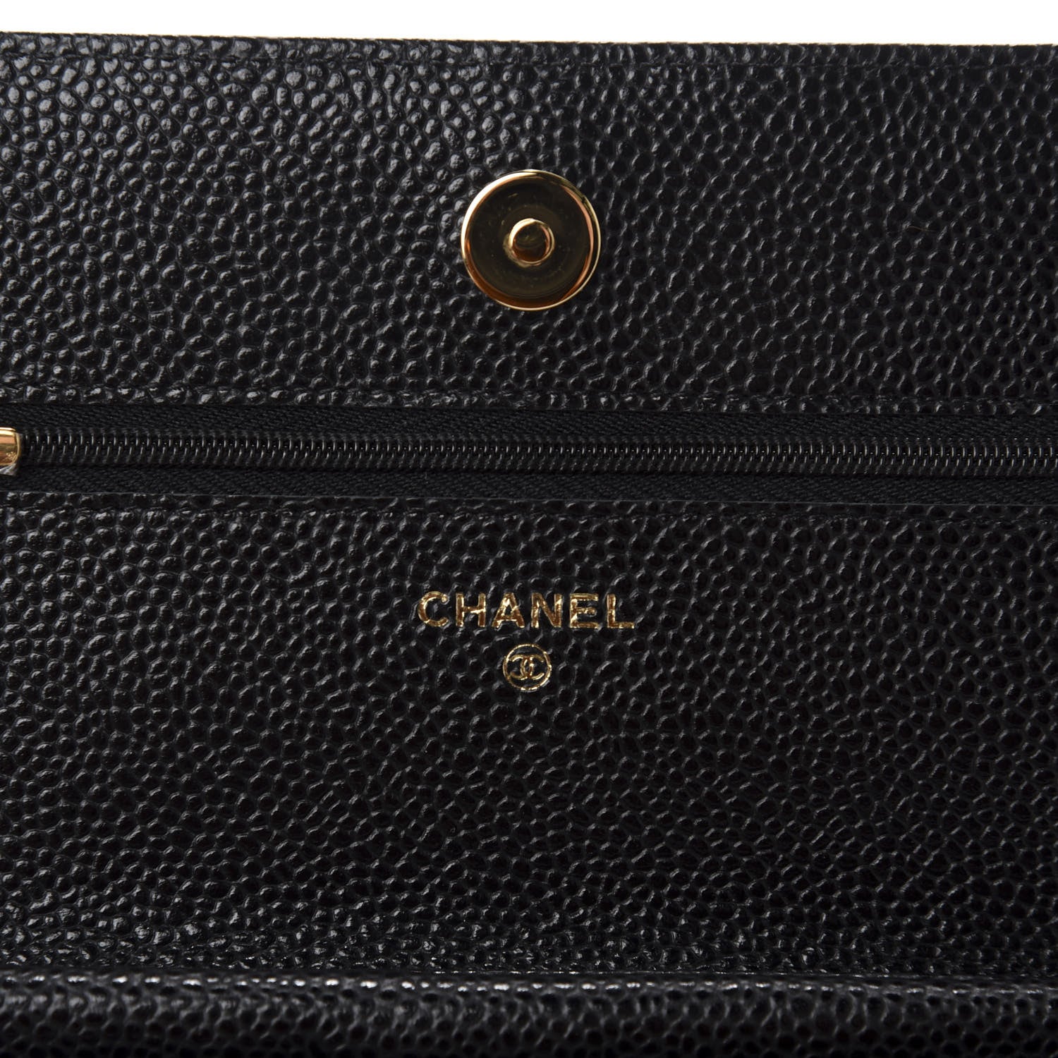 Chanel Caviar Quilted Wallet On Chain WOC Black 8 of 12