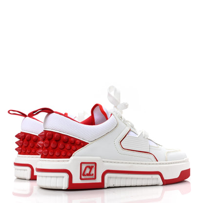 Christian Louboutin Calfskin Suede Nappa Mens Astroloubi Basketball Sneakers 42.5 White Red 4 of 7