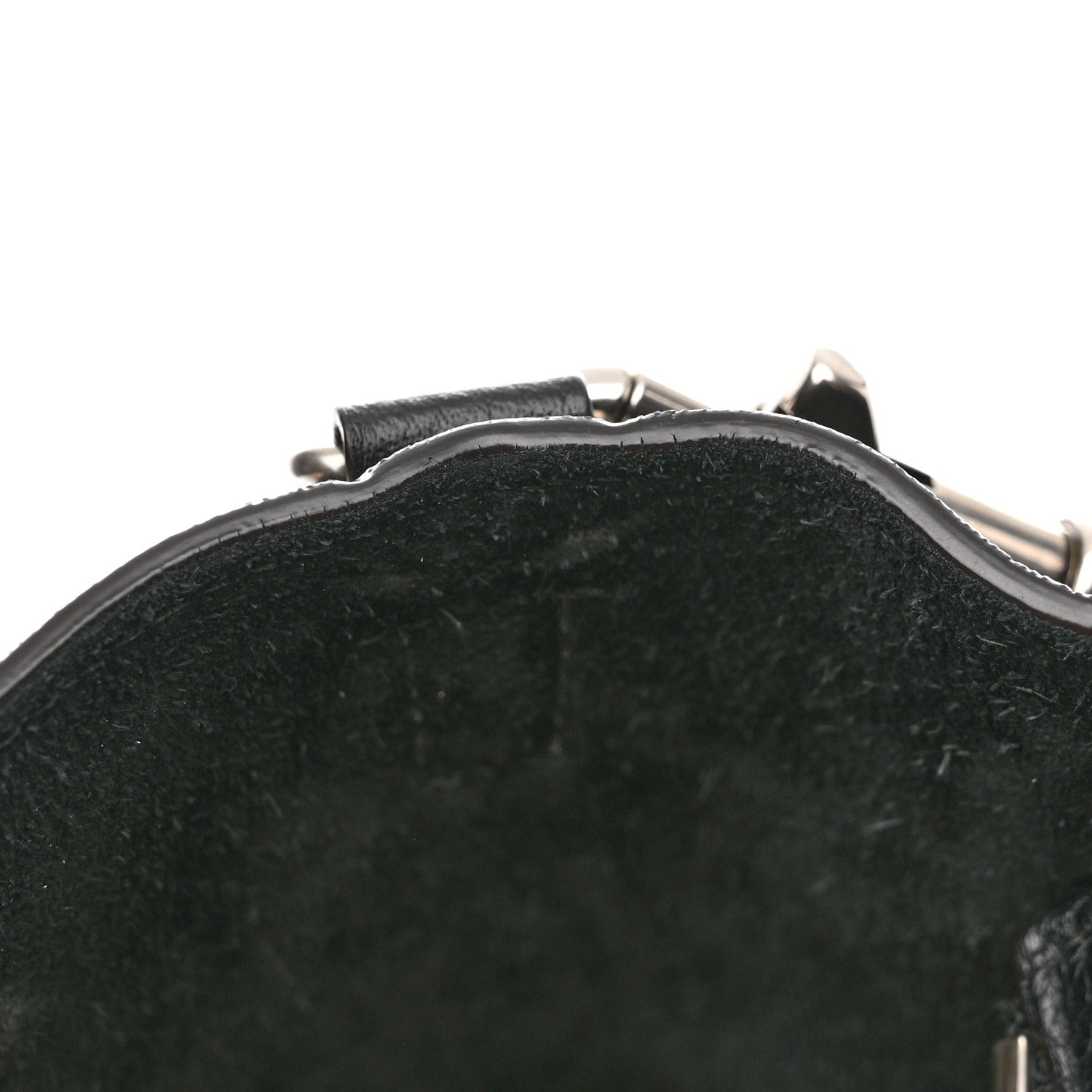 Celine Drummed Calfskin Nano Luggage Black 12 of 13