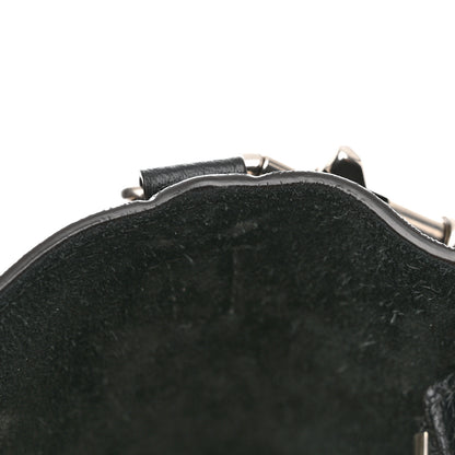 Celine Drummed Calfskin Nano Luggage Black 12 of 13