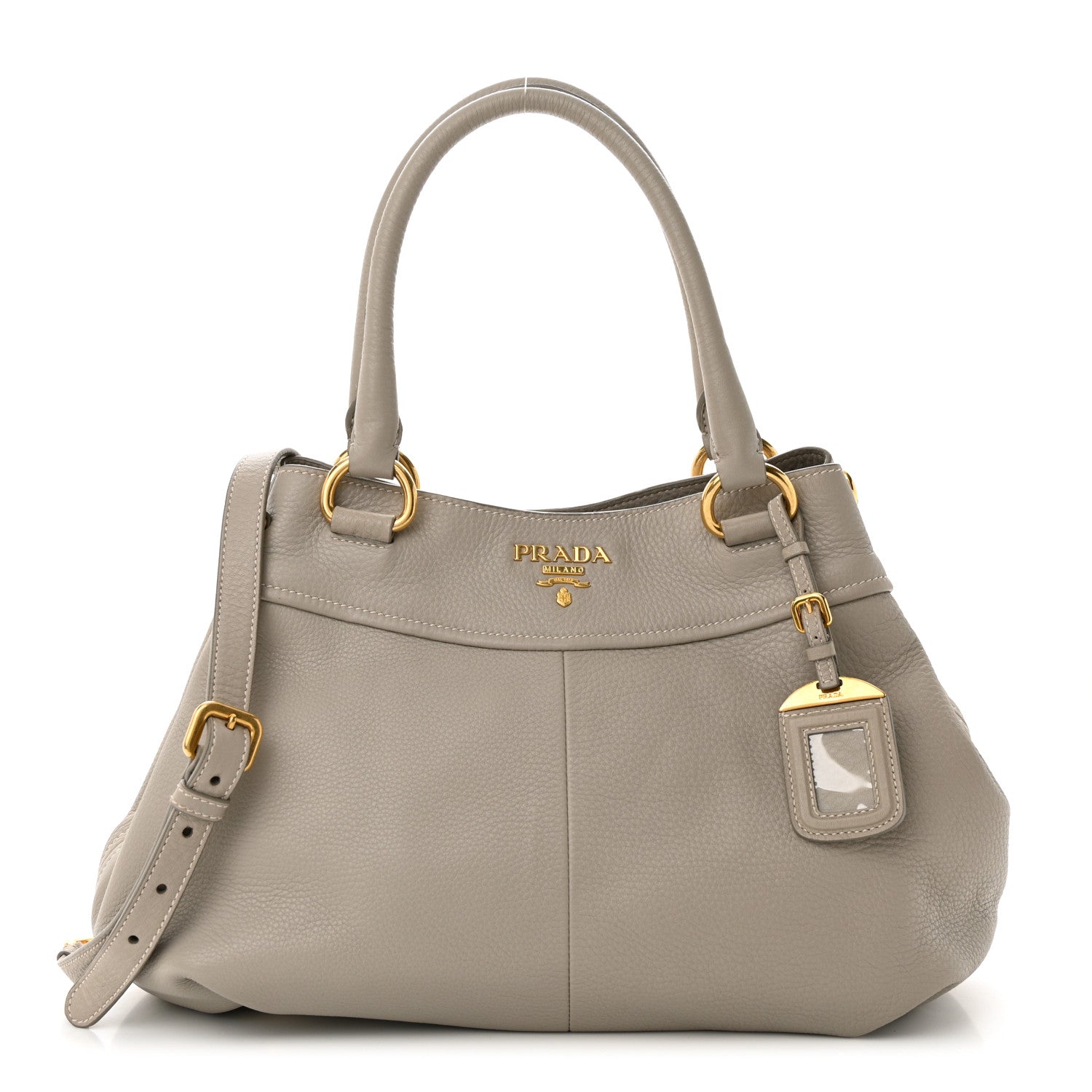 Prada Vitello Daino Tote Pomice 1 of 9