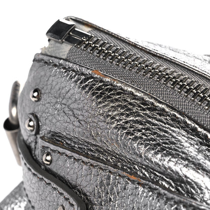 Chloe Metallic Calfskin Paddington Satchel Silver 11 of 12