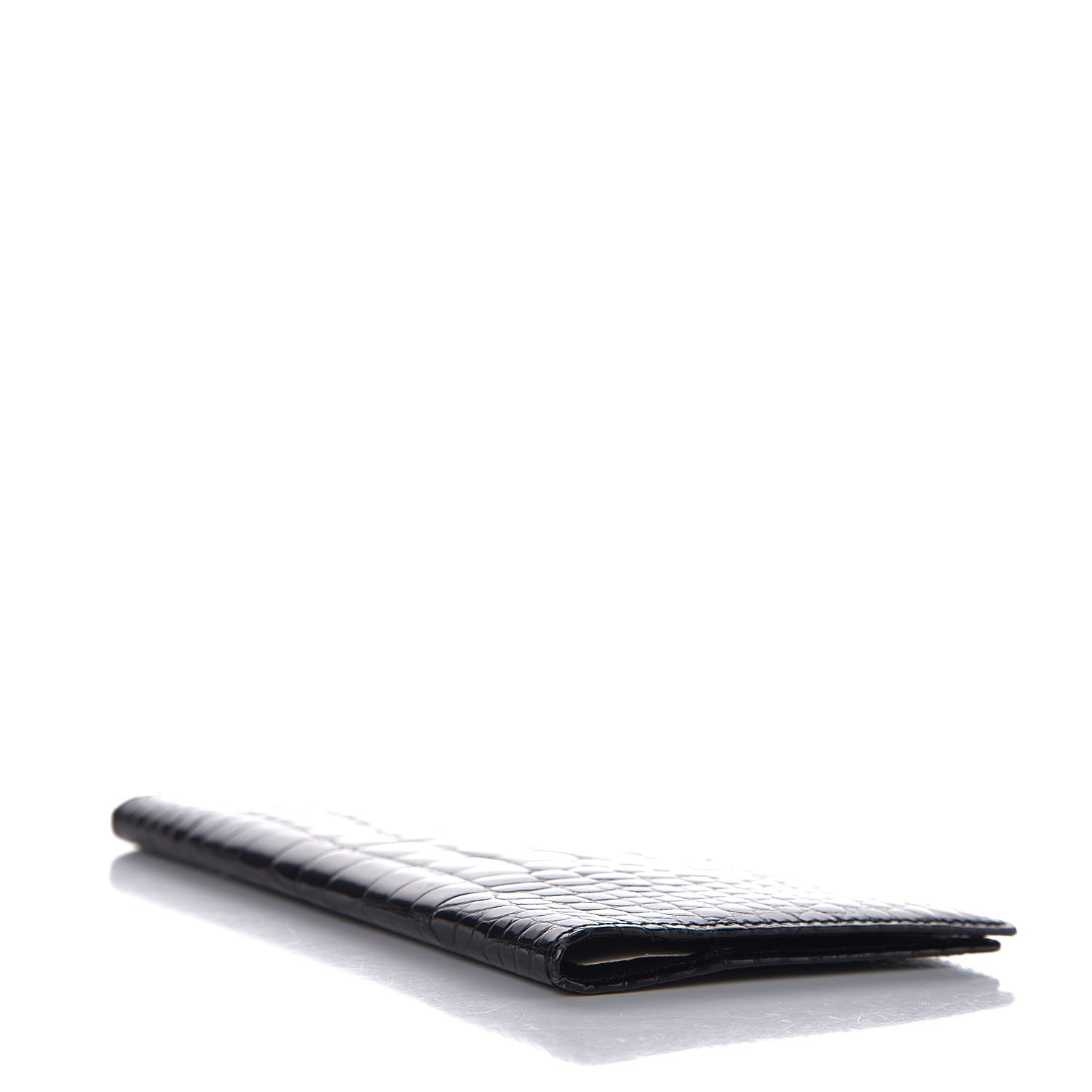 Louis Vuitton Alligator Checkbook Wallet Black 4 of 6